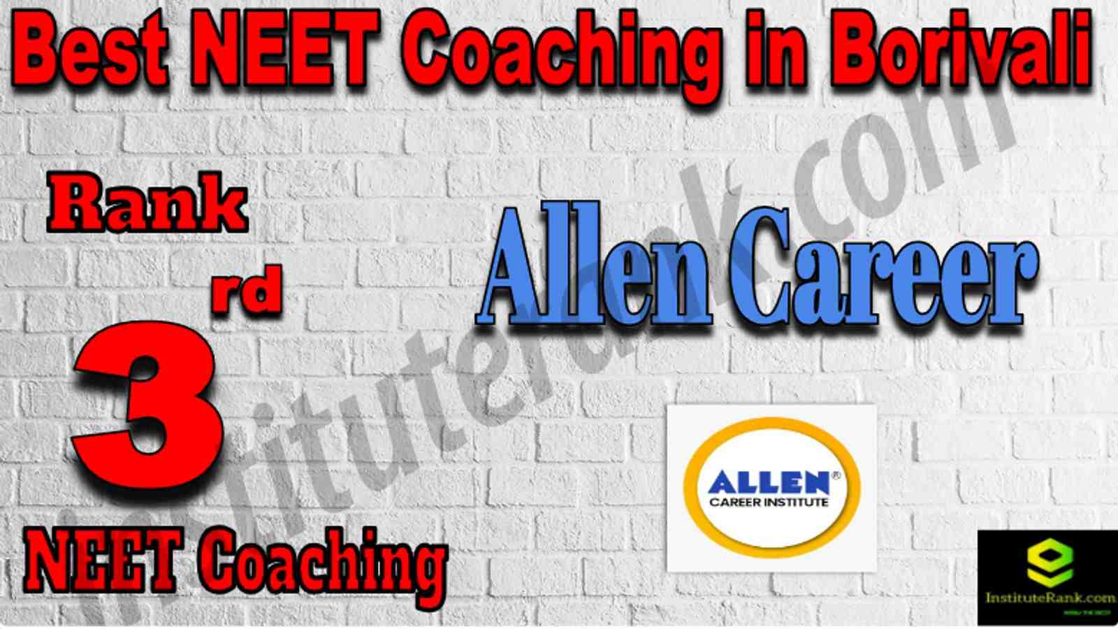 Rank 3 Best NEET Coaching in Borivali