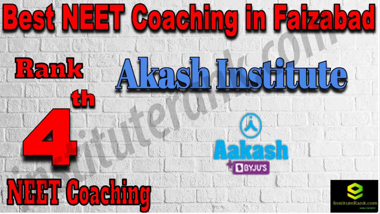 Rank 4 Best NEET Coaching in Faizabad