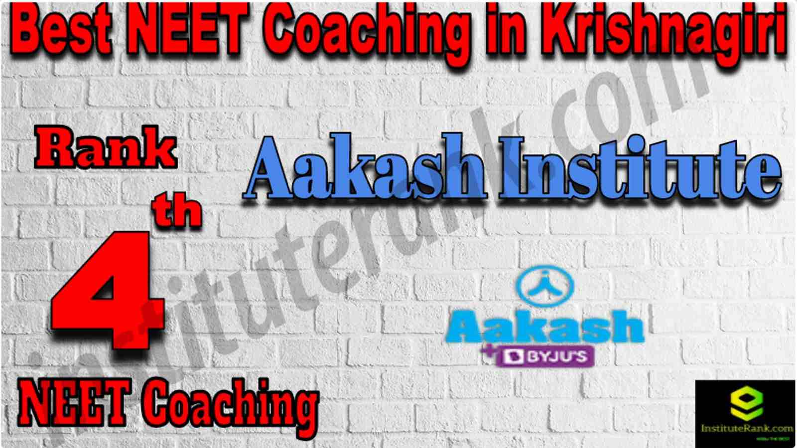 Rank 4 Best NEET Coaching in Krishnagiri