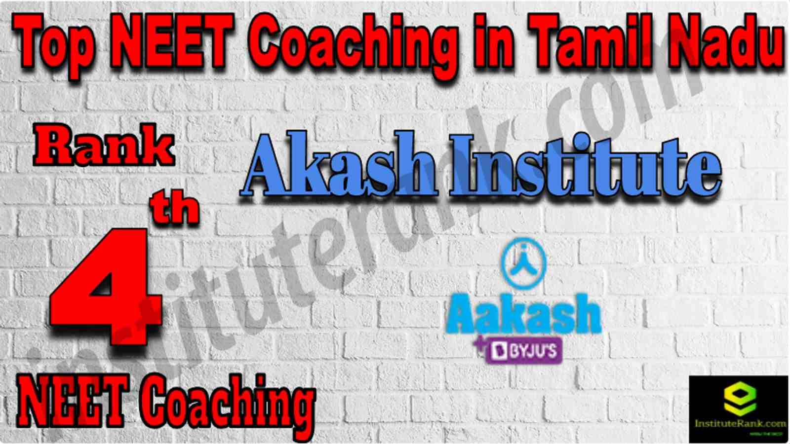 Rank 4 Top NEET Coaching in Tamil Nadu
