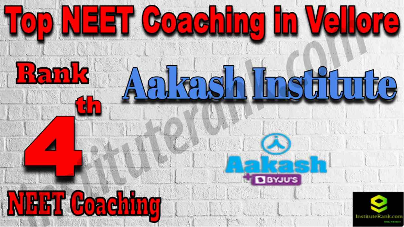 Rank 4 Top NEET Coaching in Vellore