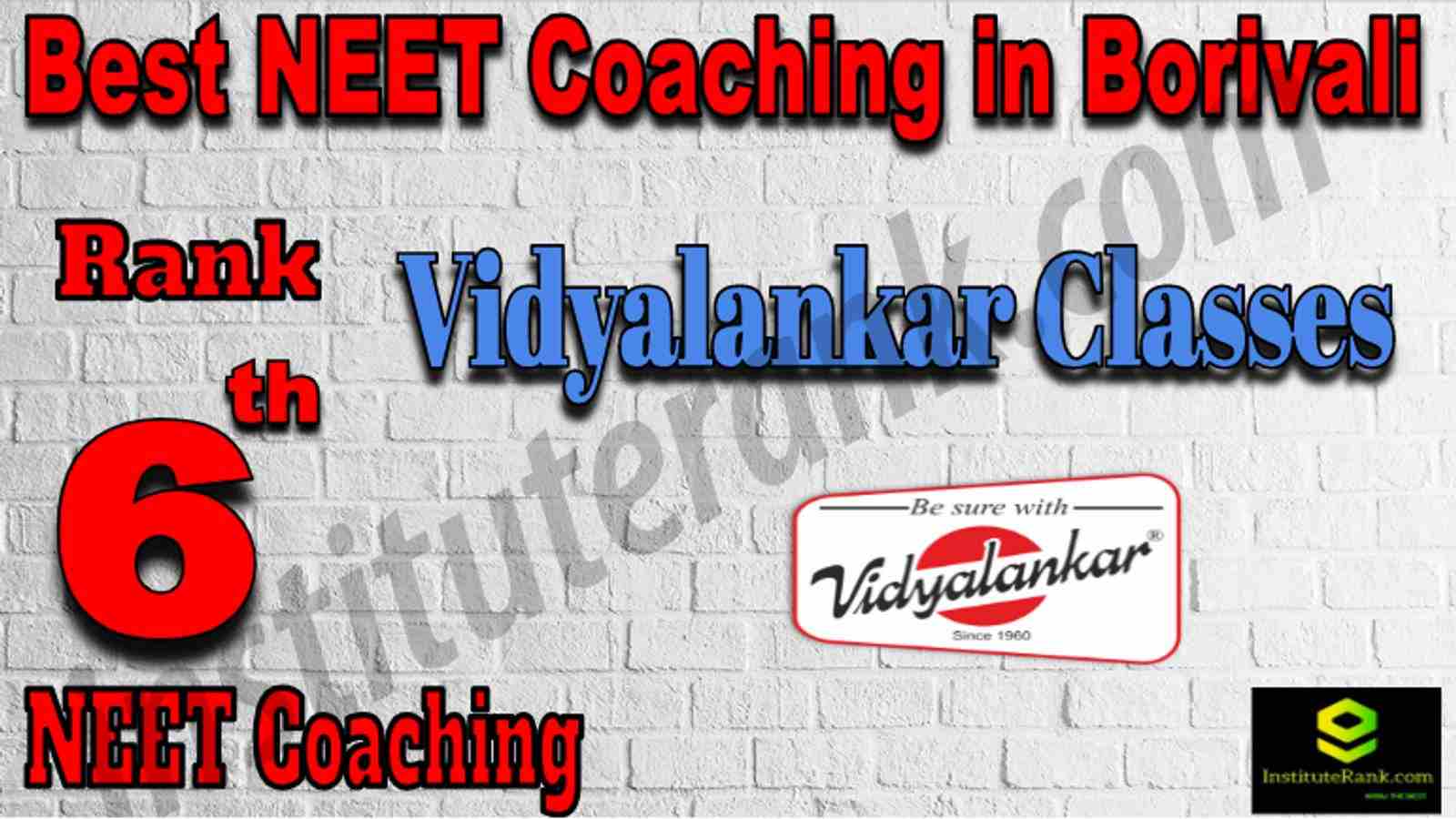 Rank 6 Best NEET Coaching in Borivali