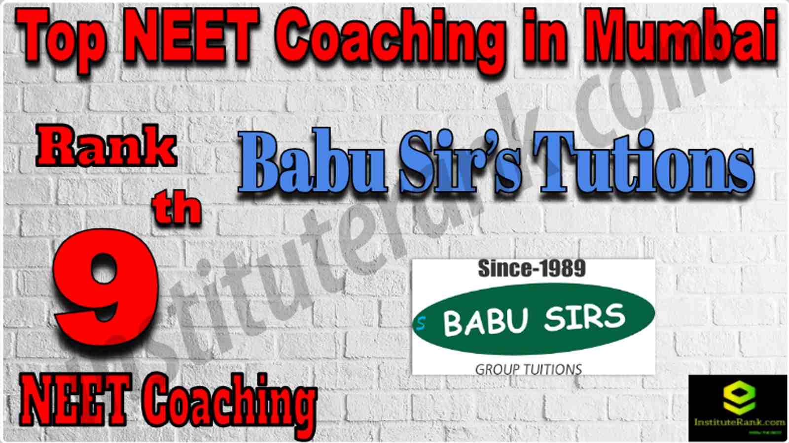Rank 9 Top NEET Coaching in Mumbai
