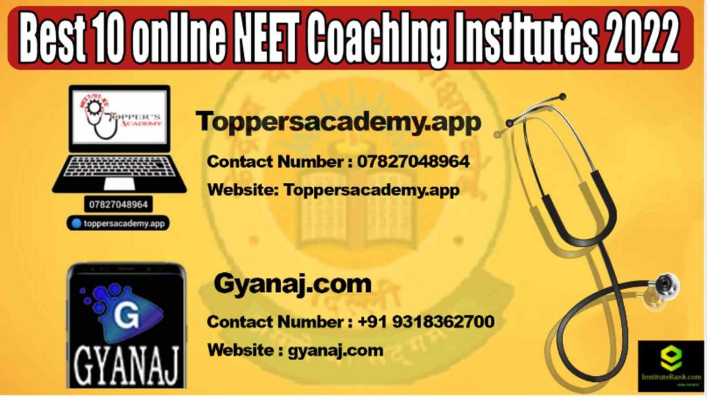 Best 10 online NEET coaching Institutes 2022