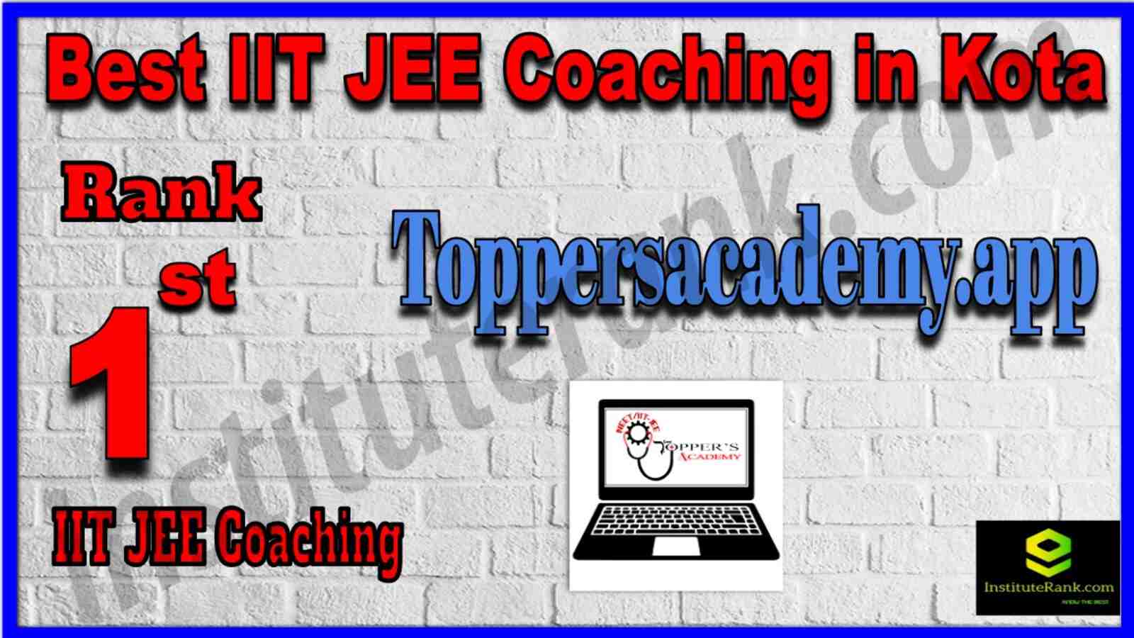 Rank 1 Best IIT JEE Coaching in Kota