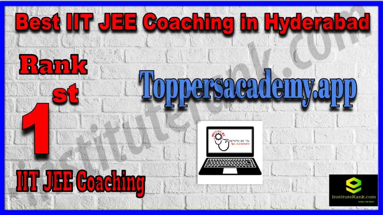 Rank 1 Best IIT JEE Coaching in hyderabad