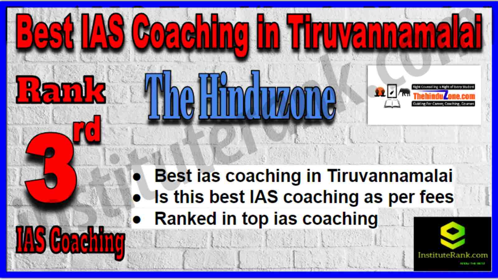 Rank 3 Best IAS Coaching in Tiruvannamalai