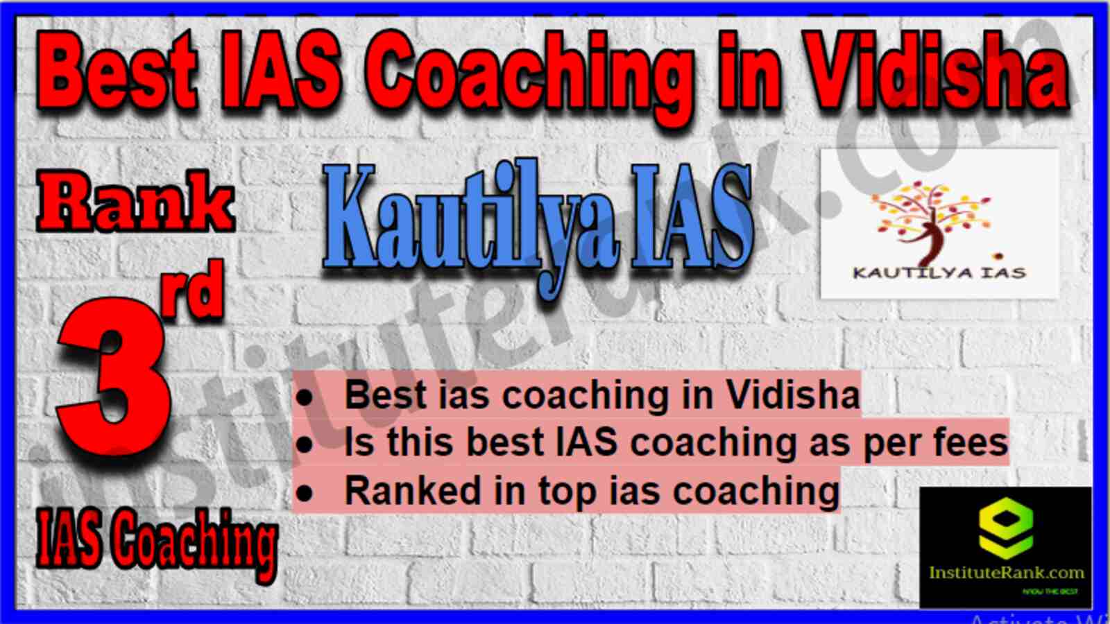 Rank 3 Best IAS Coaching in Vidisha Rank 3 Best IAS Coaching in Vidisha