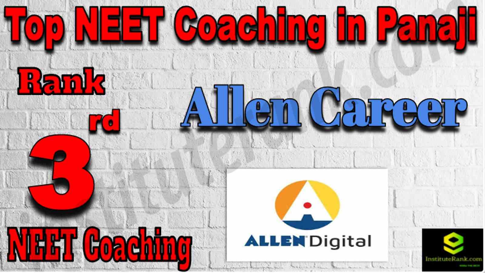 Rank 3 Top NEET Coaching in Panaji