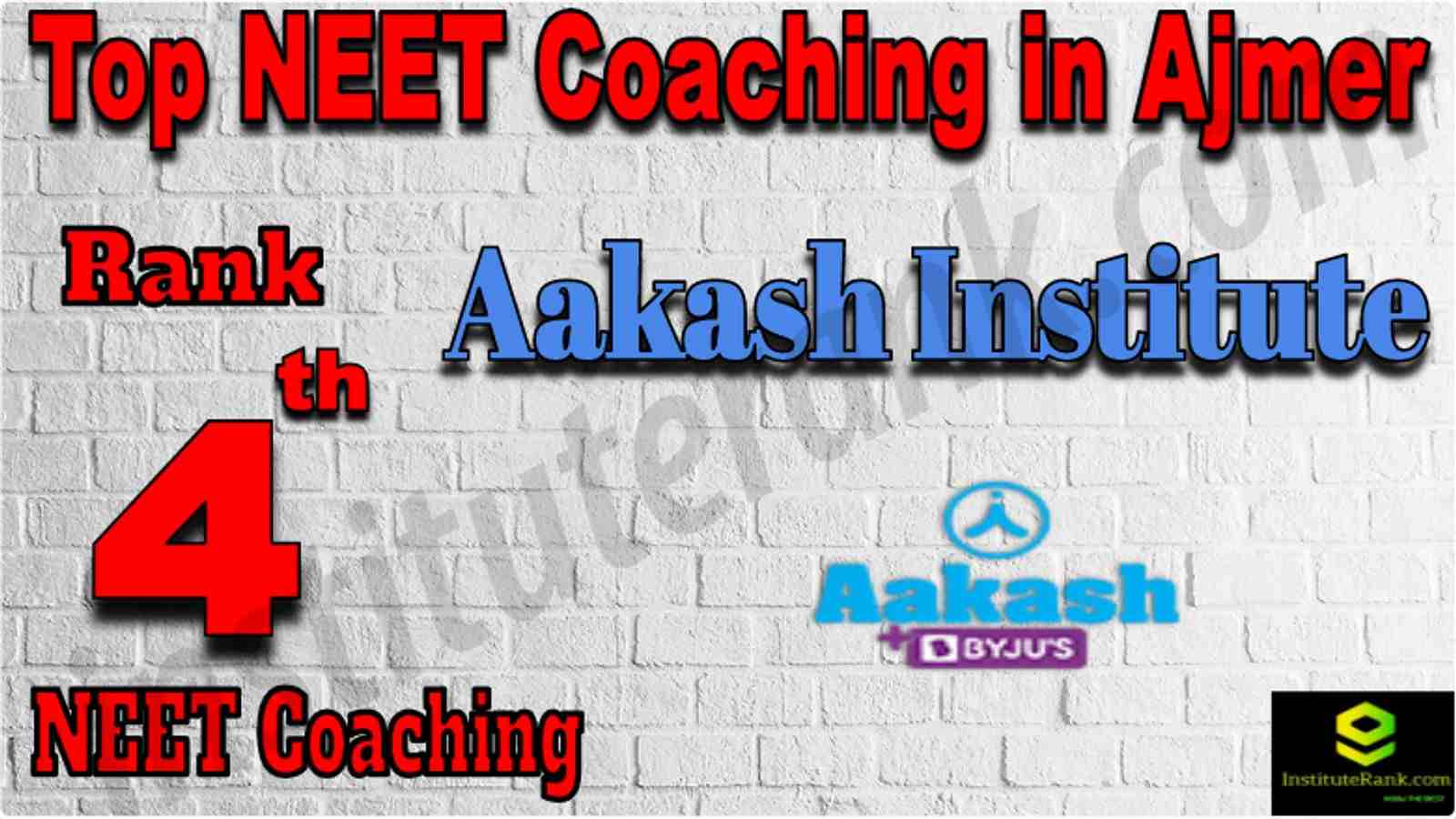 Rank 4 Top NEET Coaching in Ajmer