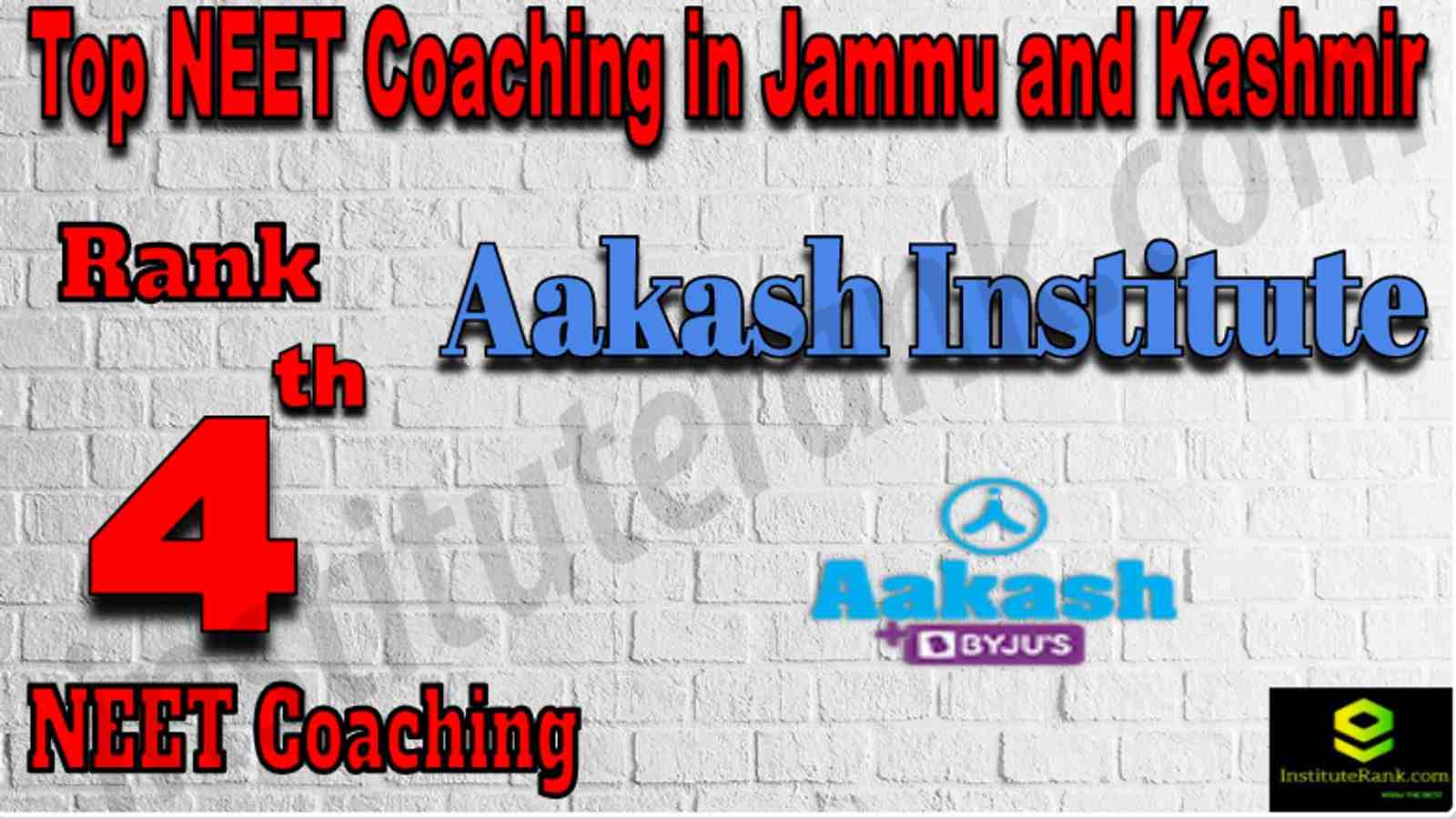Rank 4 Top NEET Coaching in Jammu and Kashmir