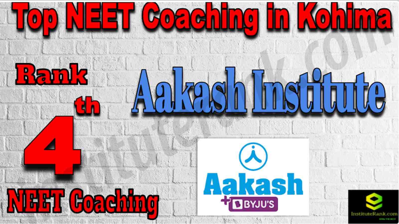 Rank 4 Top NEET Coaching in Kohima