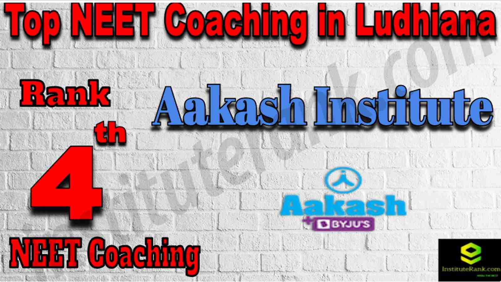 Rank 4 Top NEET Coaching in Ludhiana