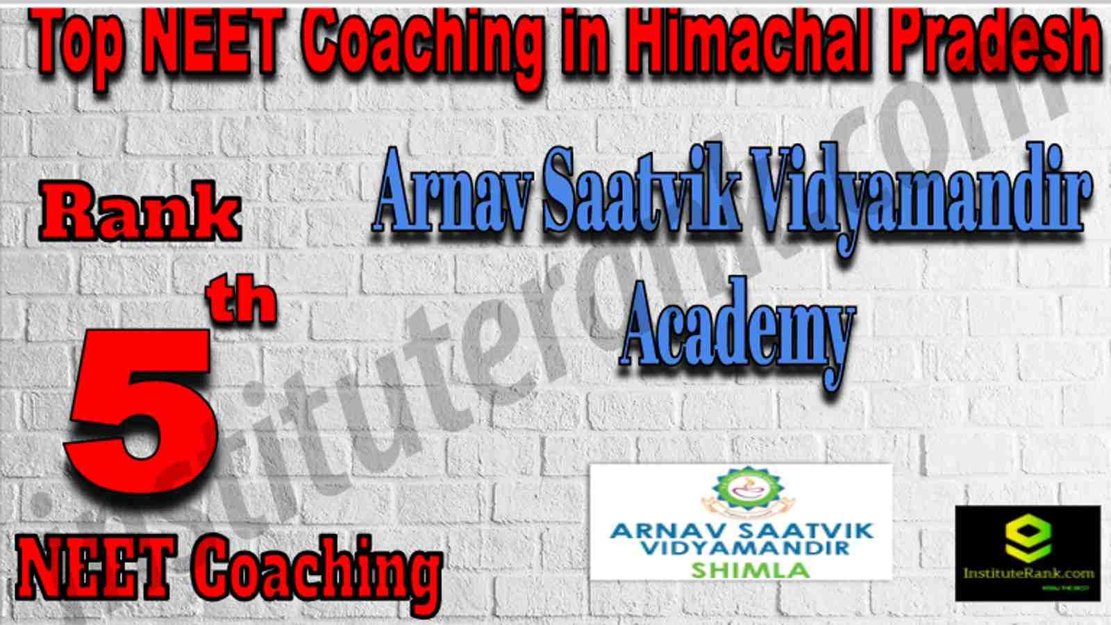 Rank 5 Top NEET Coaching in Himachal Pradesh