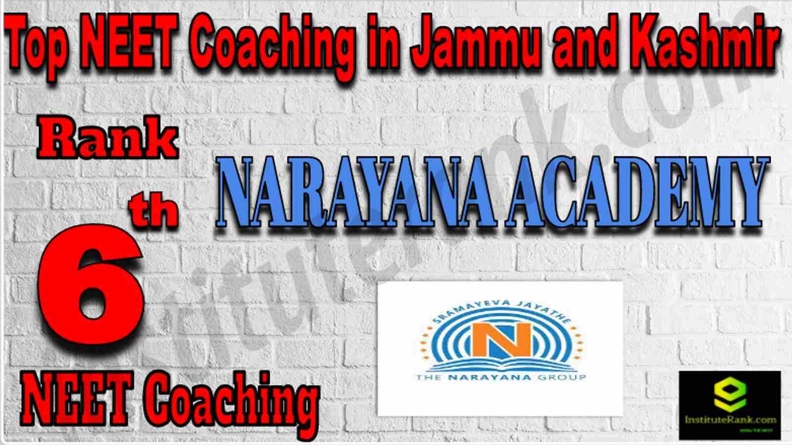 Rank 6 Top NEET Coaching in Jammu and Kashmir