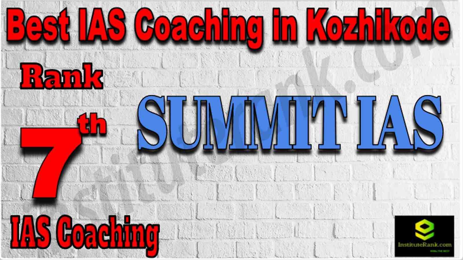 Rank 7 Best IAS Coaching in Kozhikode