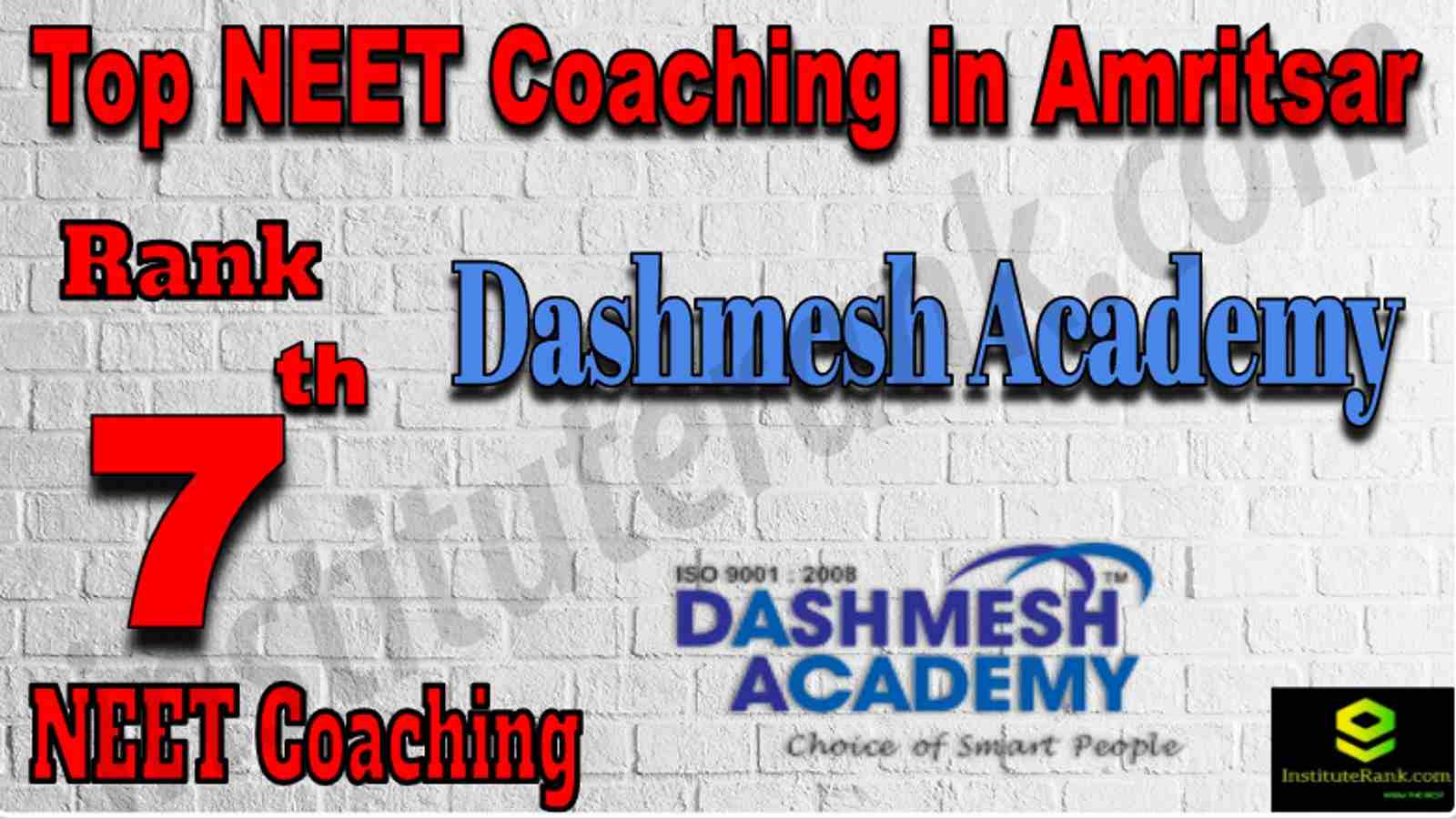 Rank 7 Top NEET Coaching in Amritsar