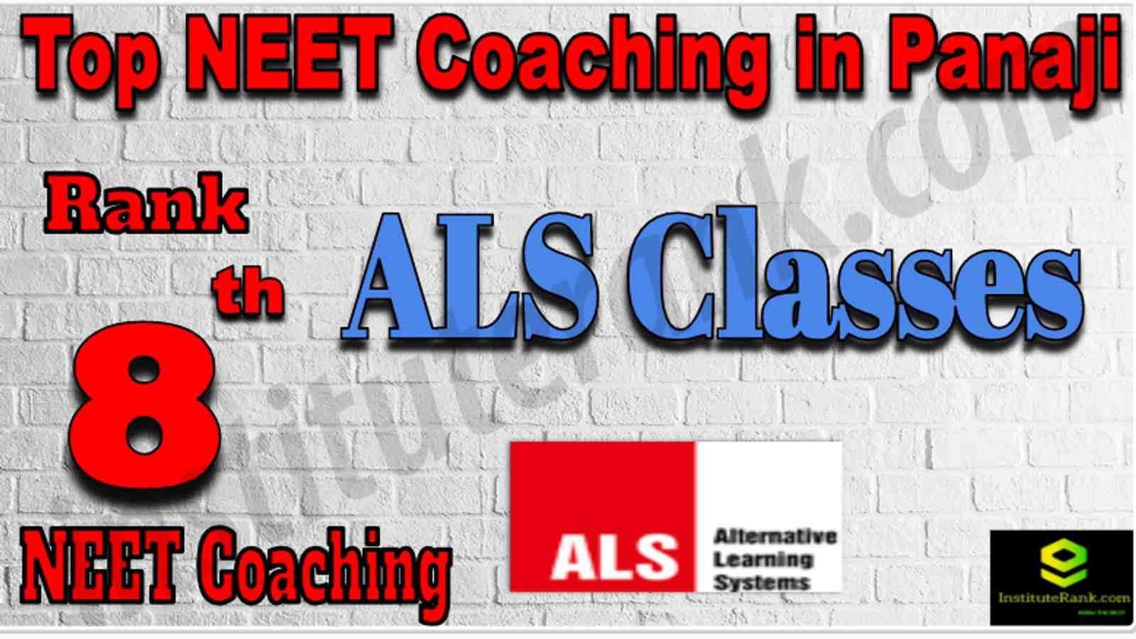 Rank 8 Top NEET Coaching in Panaji