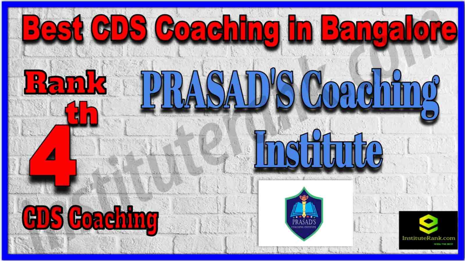 Rank 4 Top CDS Coaching in Bangalore