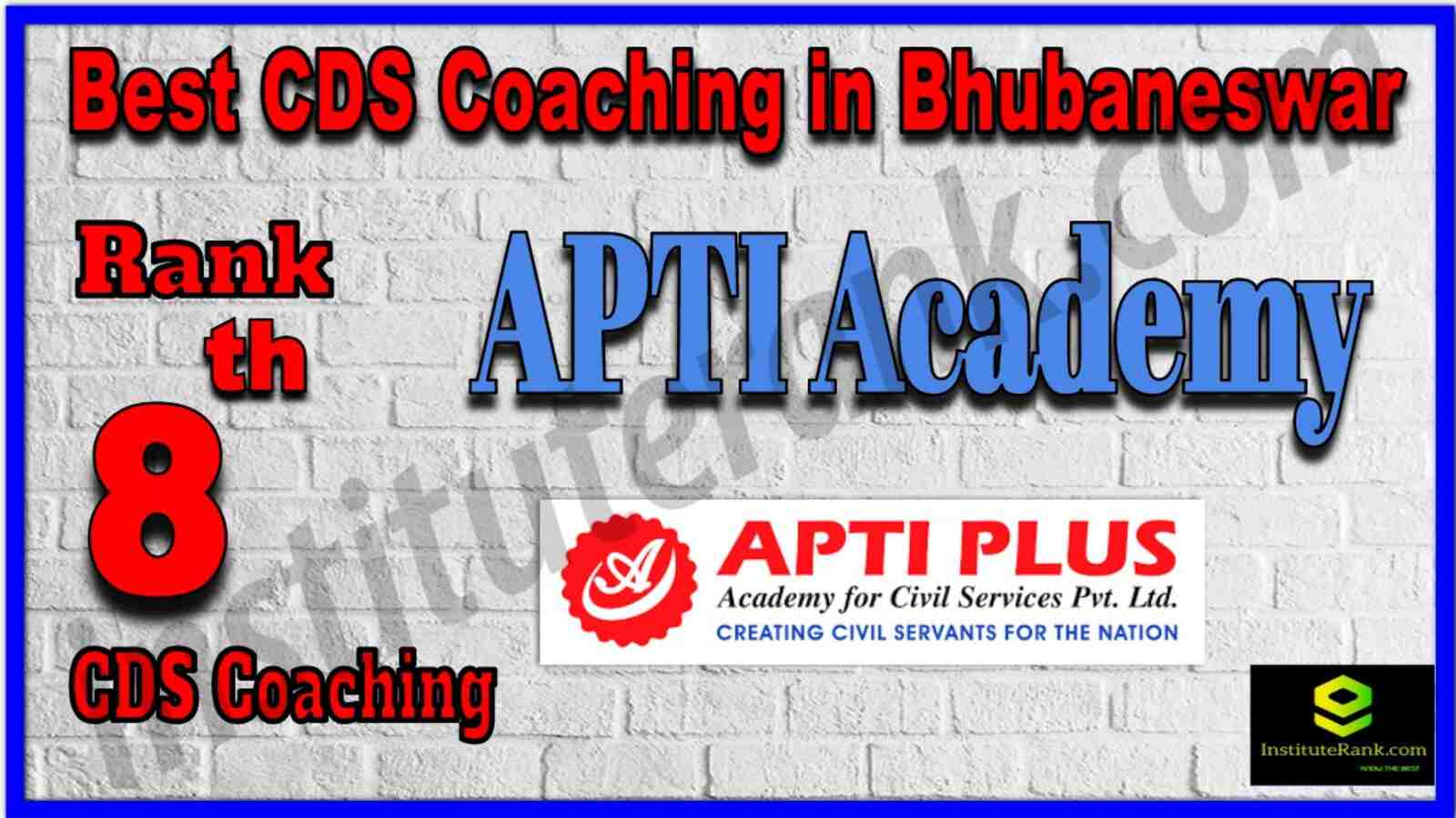 Rank 8 Best CDS Coaching in Bhubaneswar