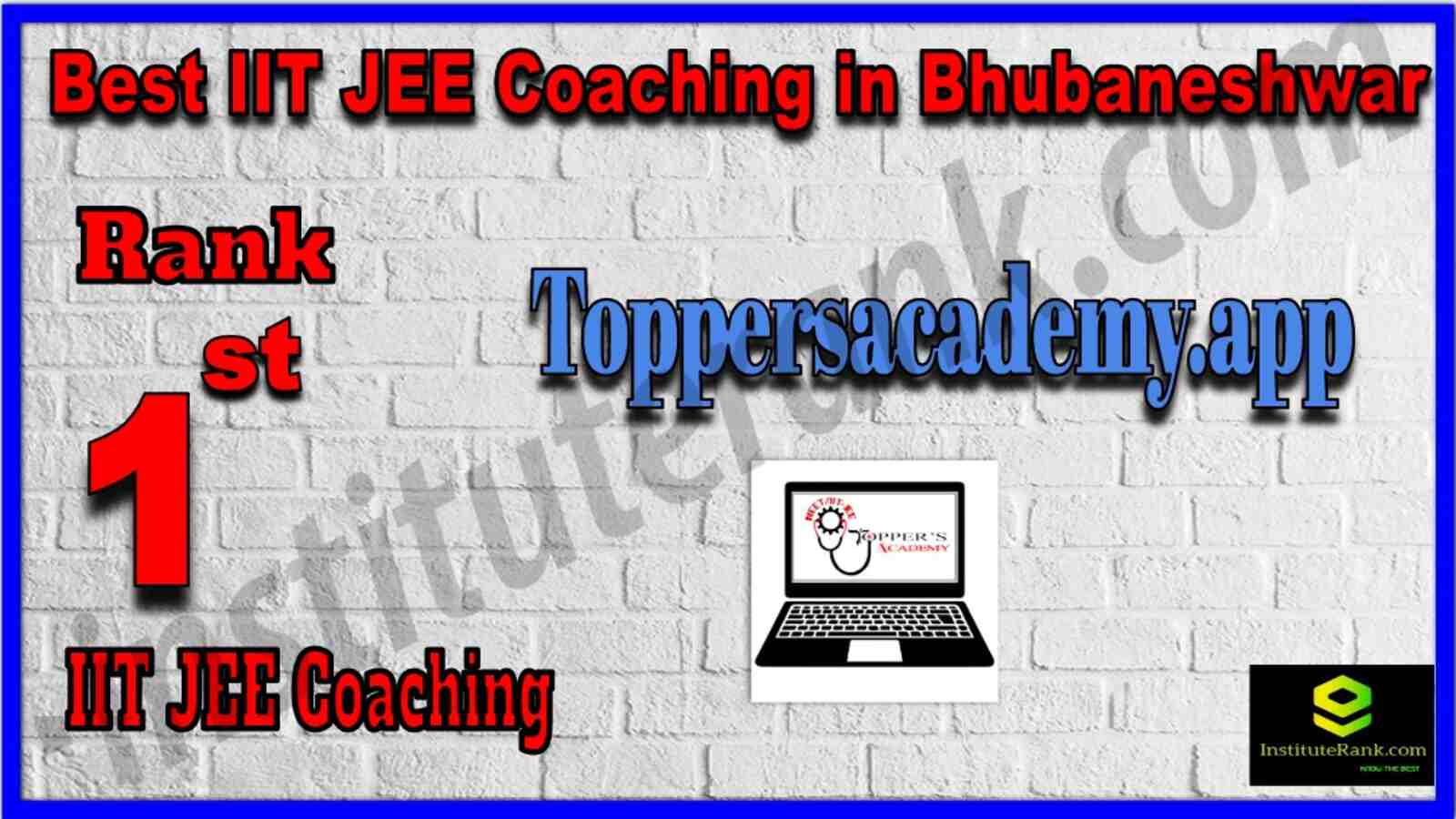 Rank 1 Best IIT JEE Coaching in Bhubaneshwar