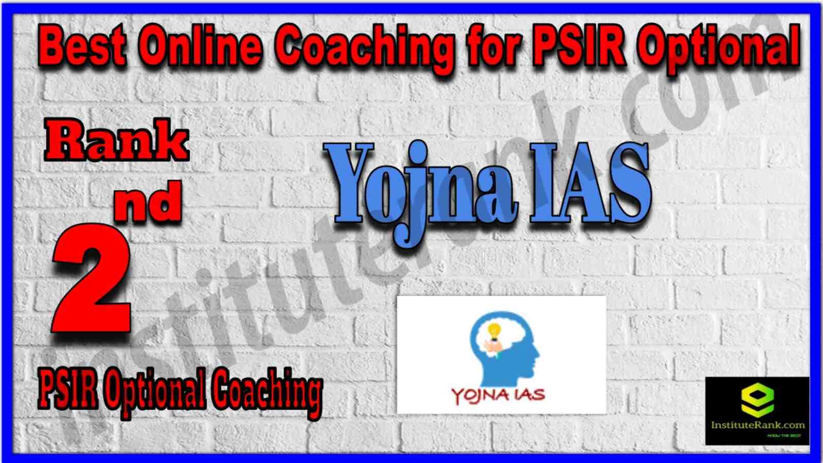 Rank 2 Best Online Coaching for PSIR Optional
