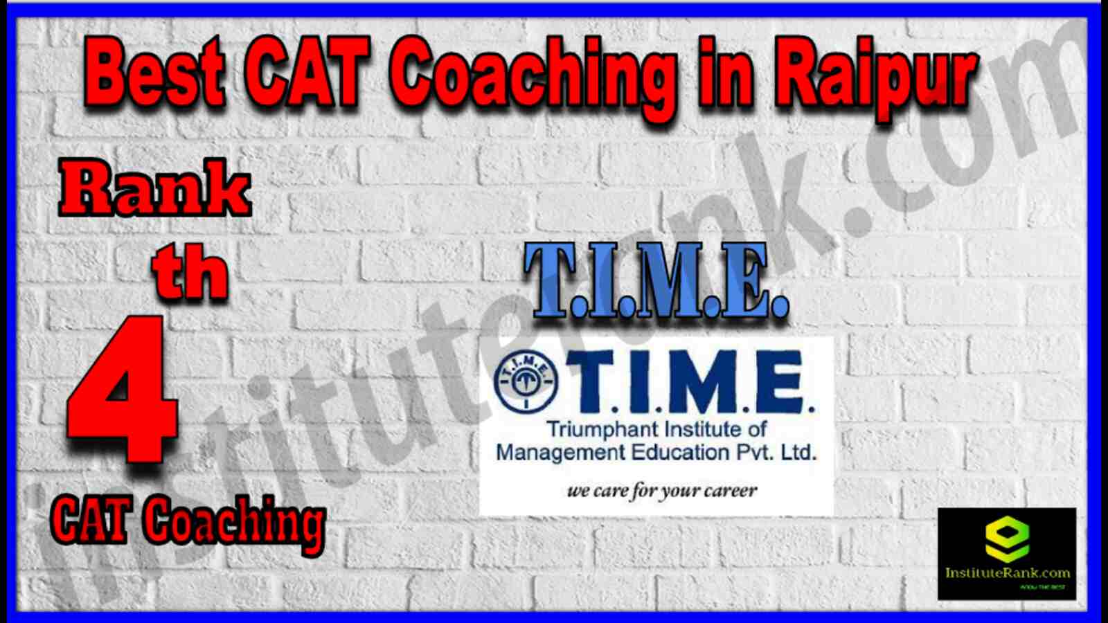 Rank 4 Best CAT Coaching in Raipur