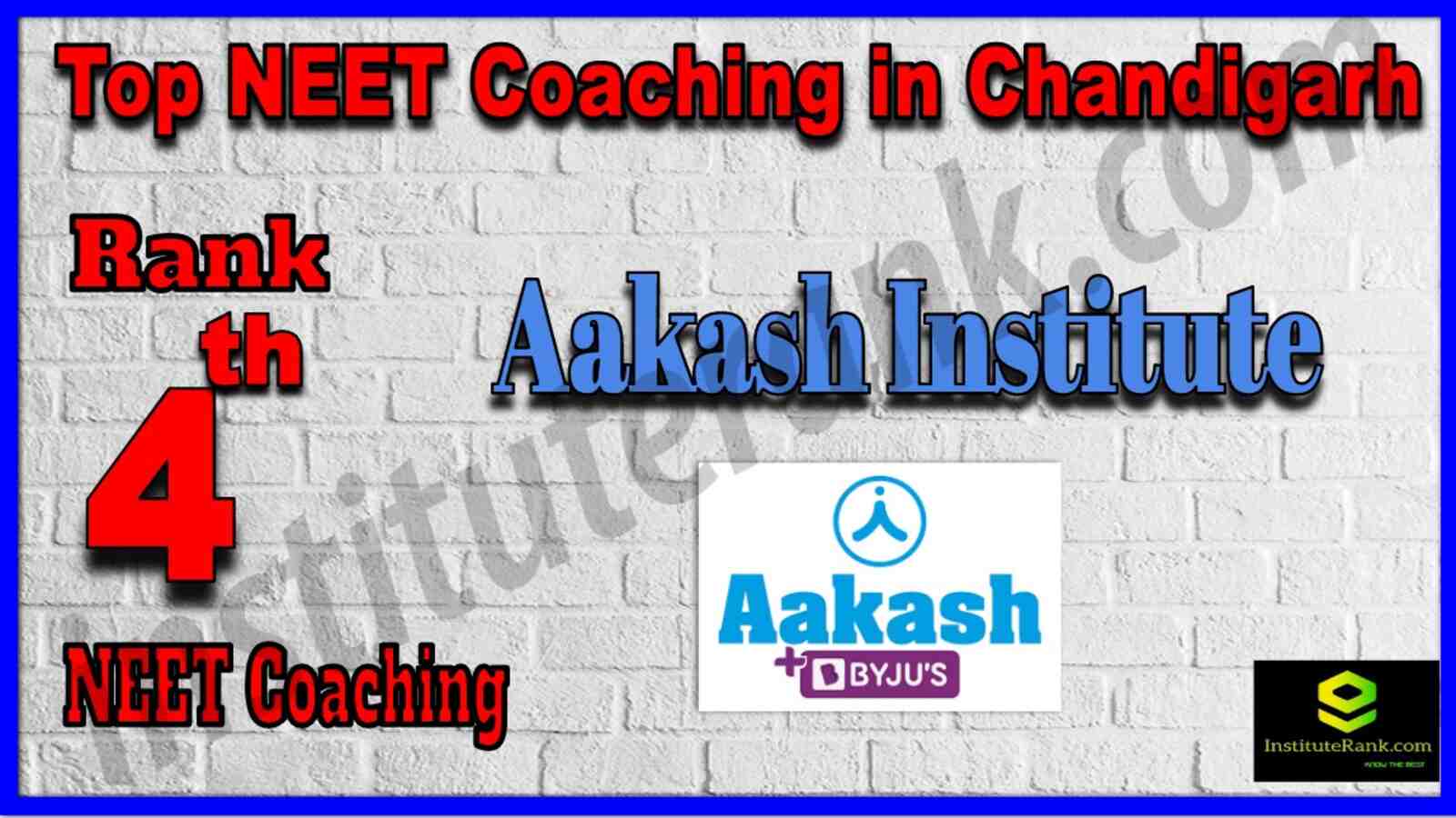 Rank 4 Best NEET Coaching in Chandigarh