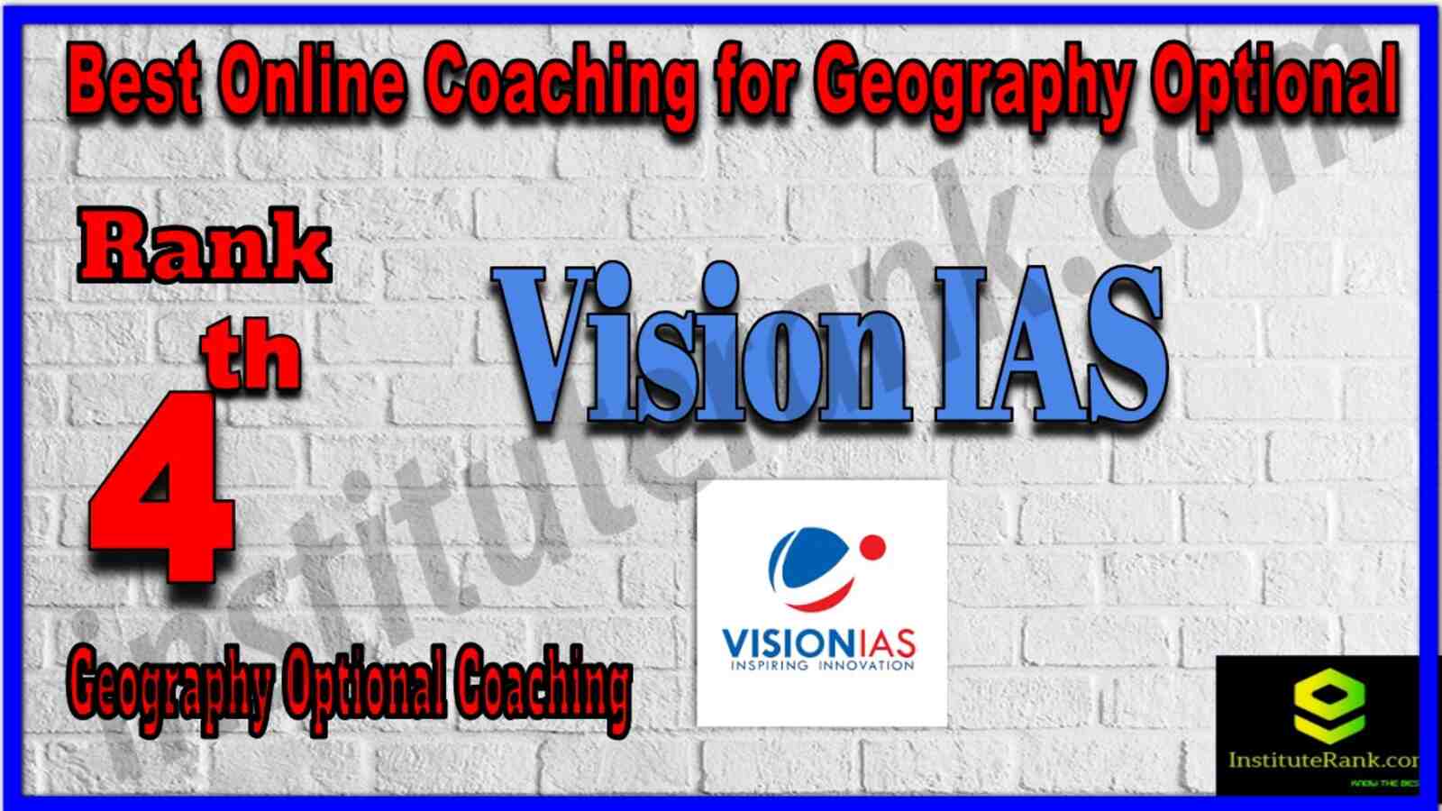 Rank 4 Best Online Coaching for Geography Optional