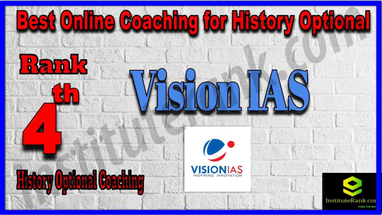 Rank 4 Best Online Coaching for History Optional