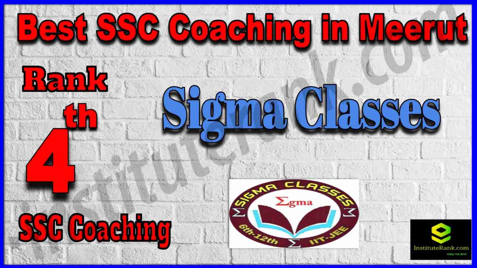 Rank 4 Best SSC Coaching in Meerut 2022