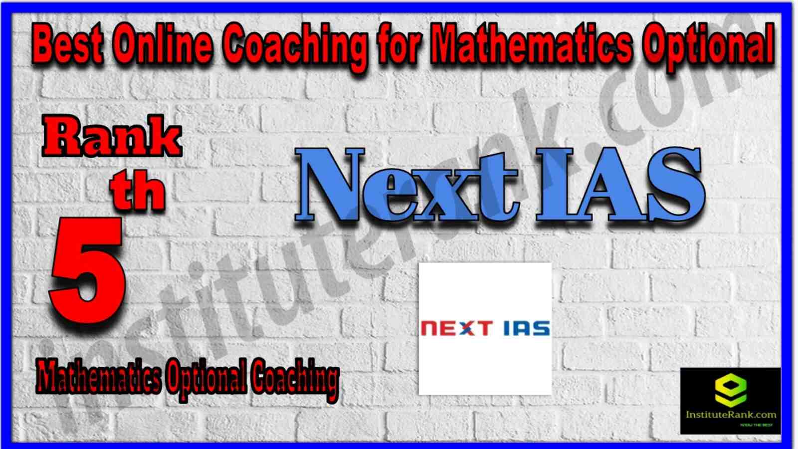 Rank 5 Best Online Coaching for Mathematics Optional