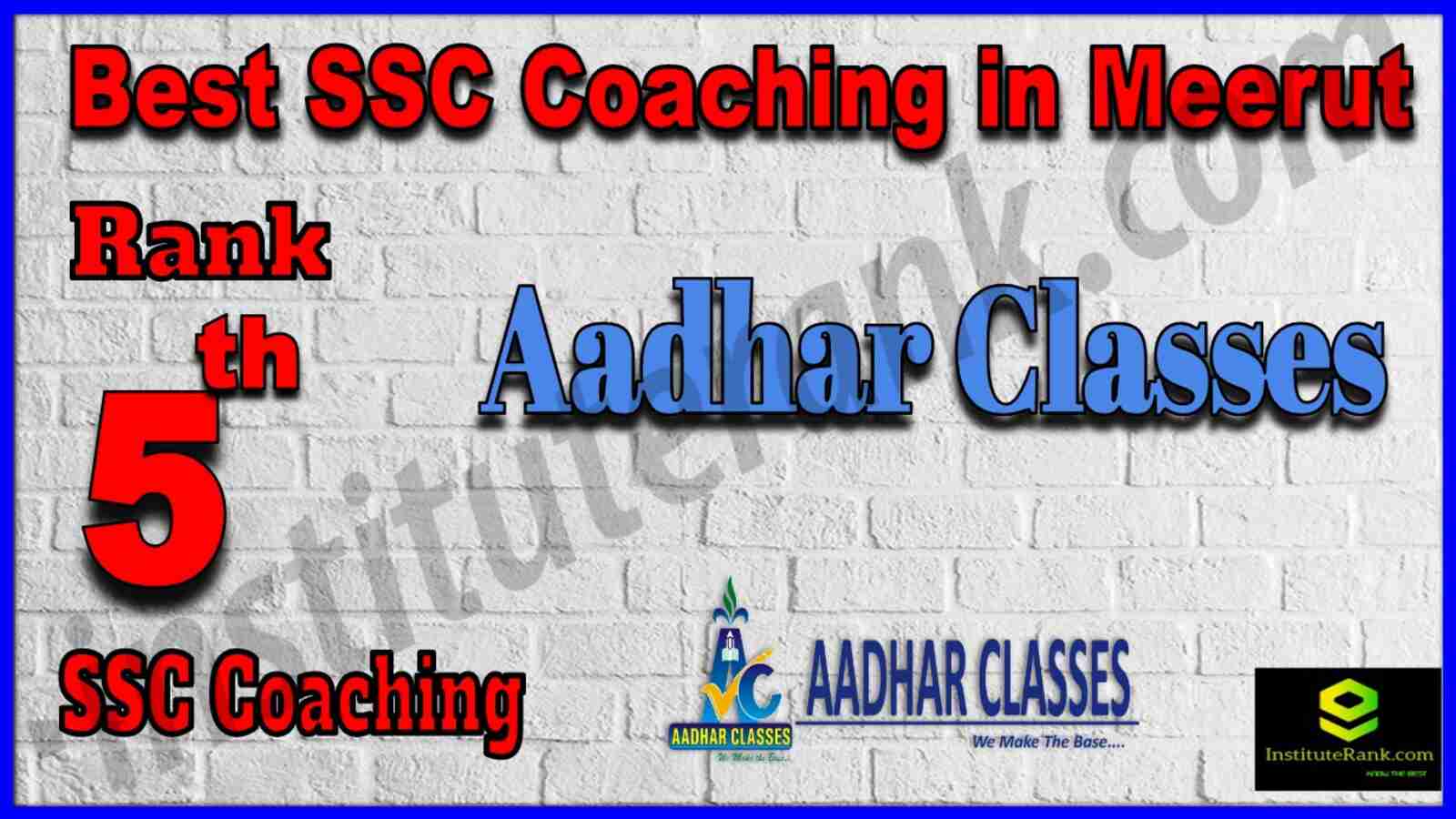 Rank 5 Best SSC Coaching in Meerut 2022