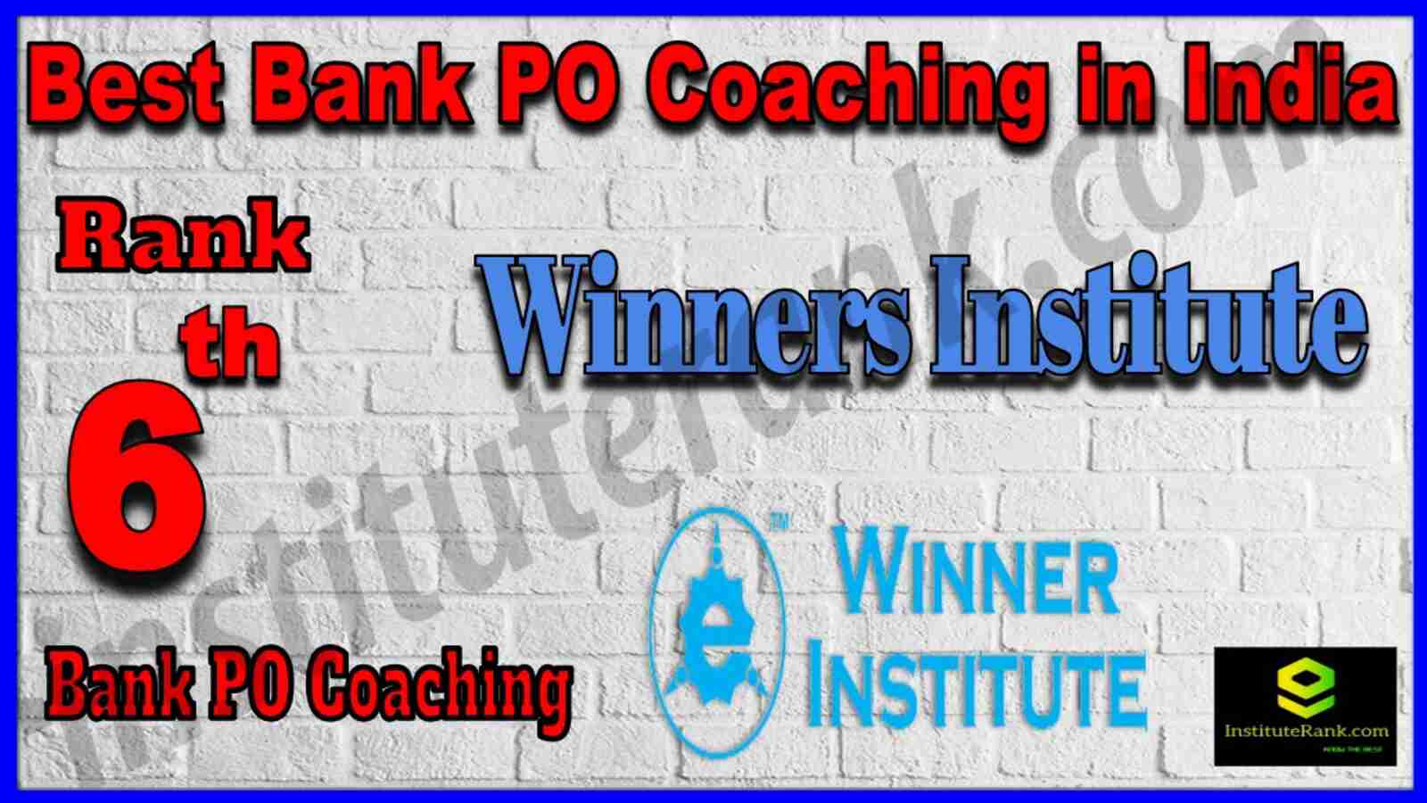 Rank 6 Best Bank PO Coaching in India