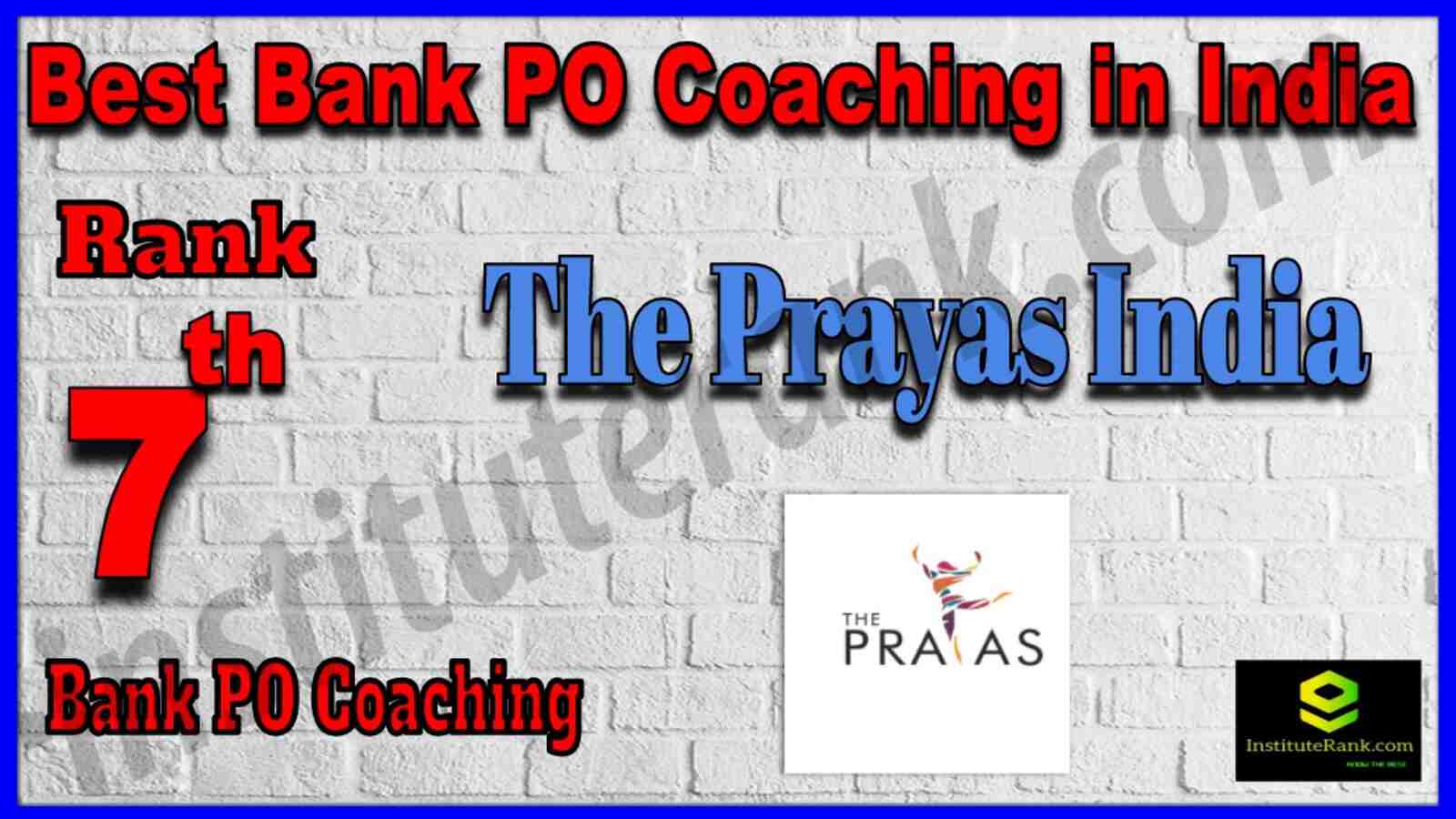 Rank 7 Best Bank PO Coaching in India