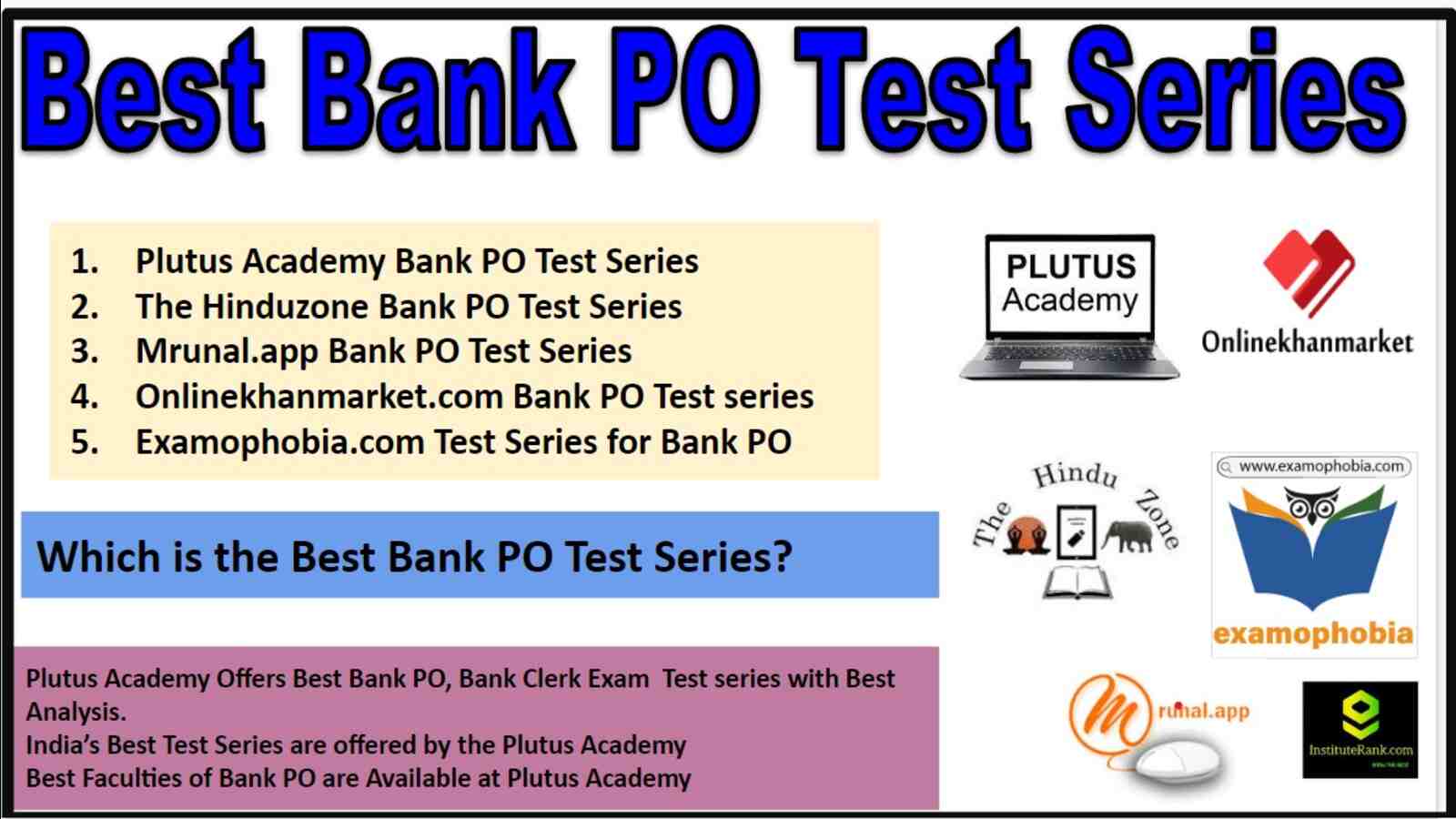 Best Bank PO Test series