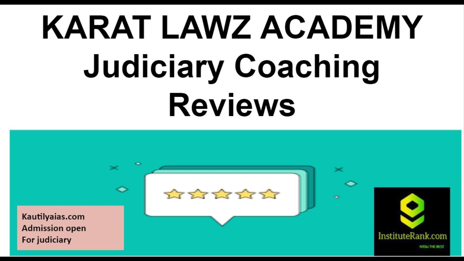 KARAT LAWZ ACADEMY Judiciary Coaching
