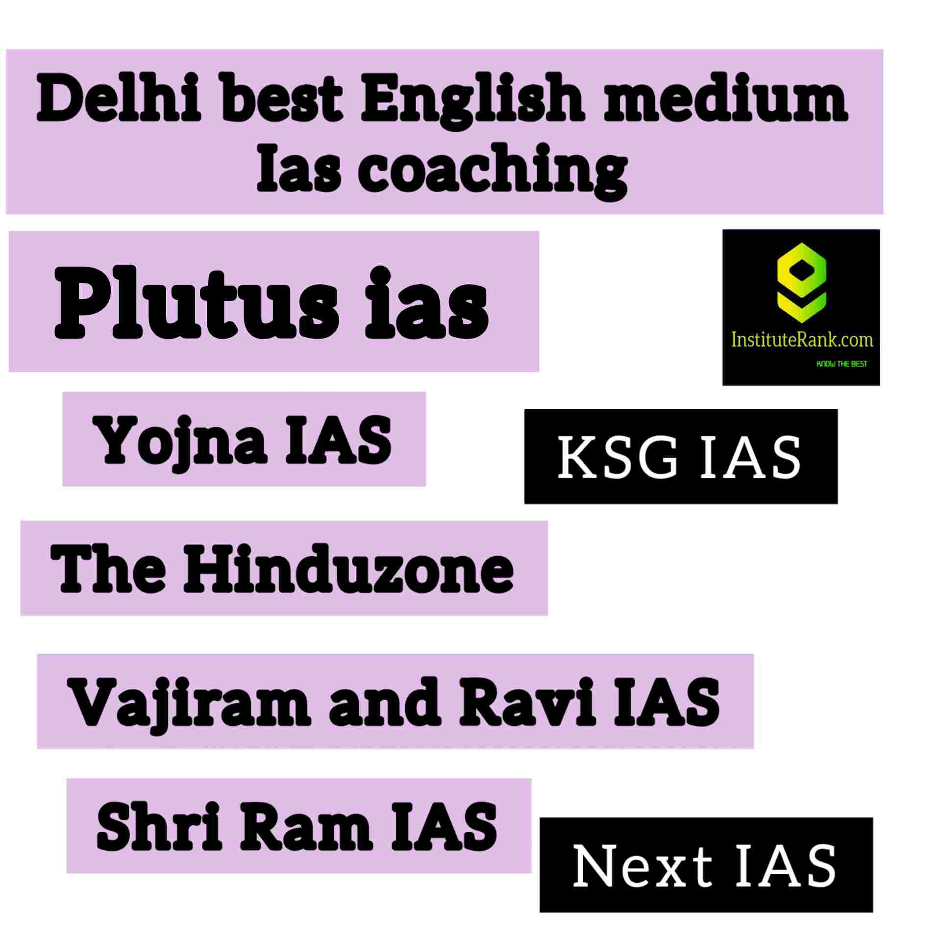 Delhi English medium ias coaching 