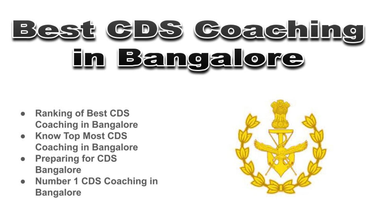 Best CDS Coaching in Bangalore
