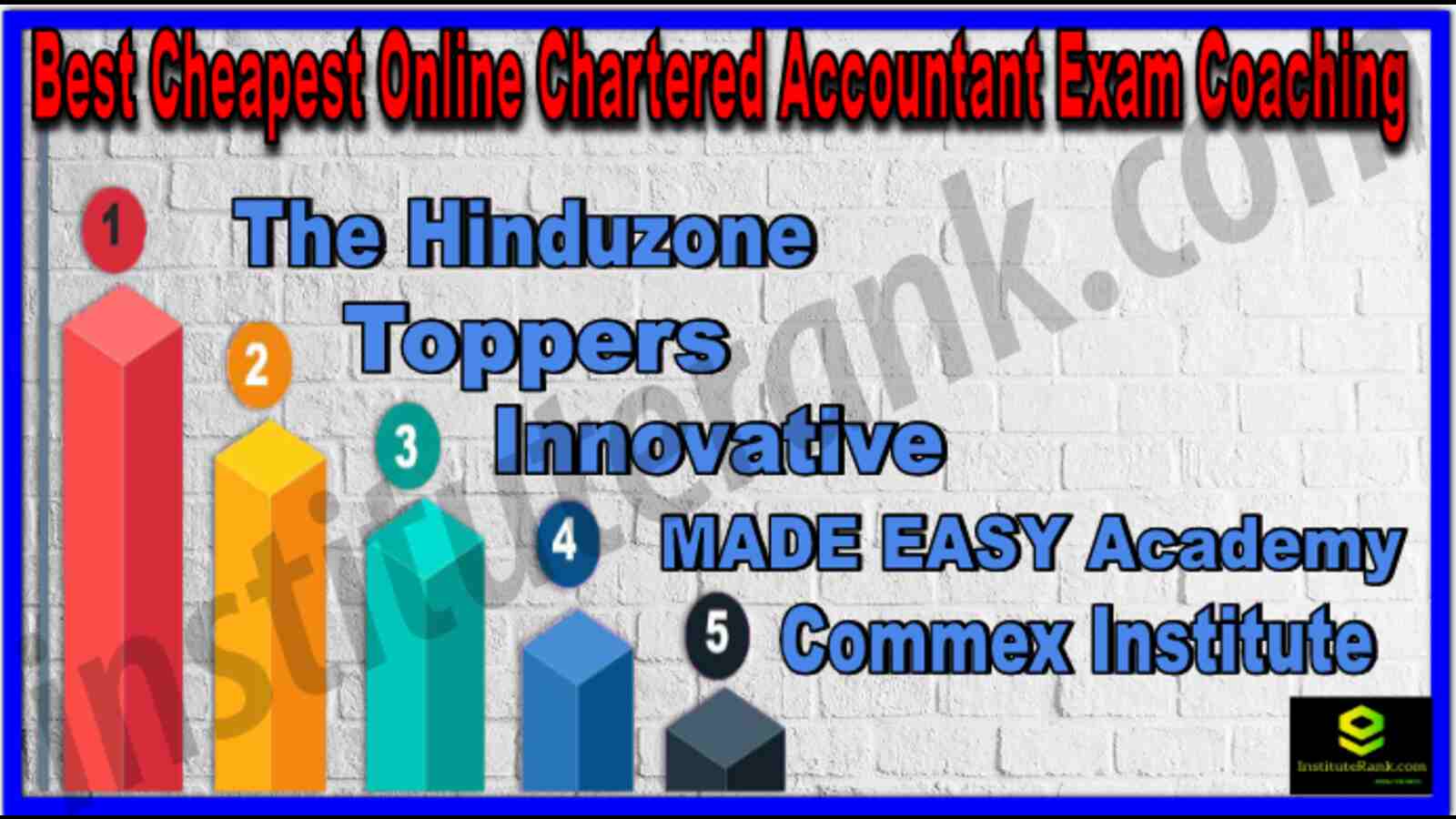 Best Cheapest Online Chartered Accountant Exam Coaching