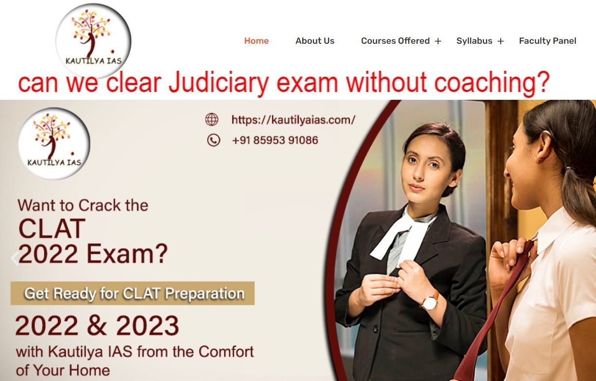 Clear judiciary exam without coaching