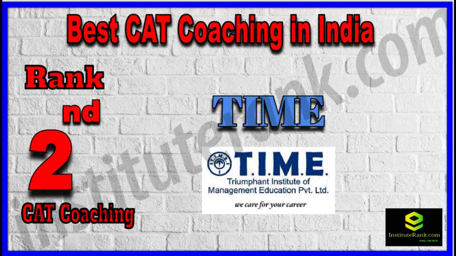 Rank 2 Best CAT Coaching in India