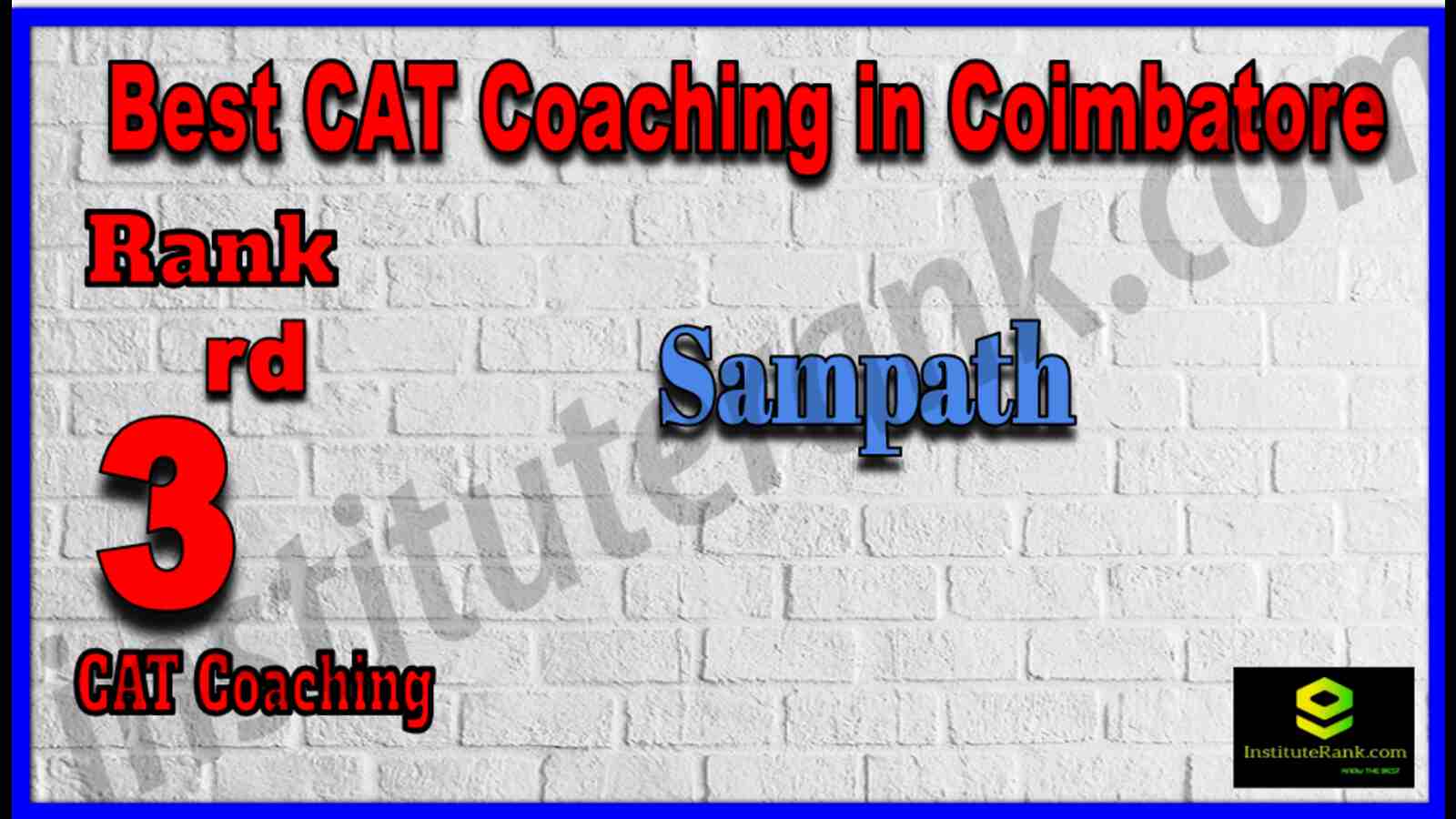 Rank 3 Best CAT Coaching in Coimbatore