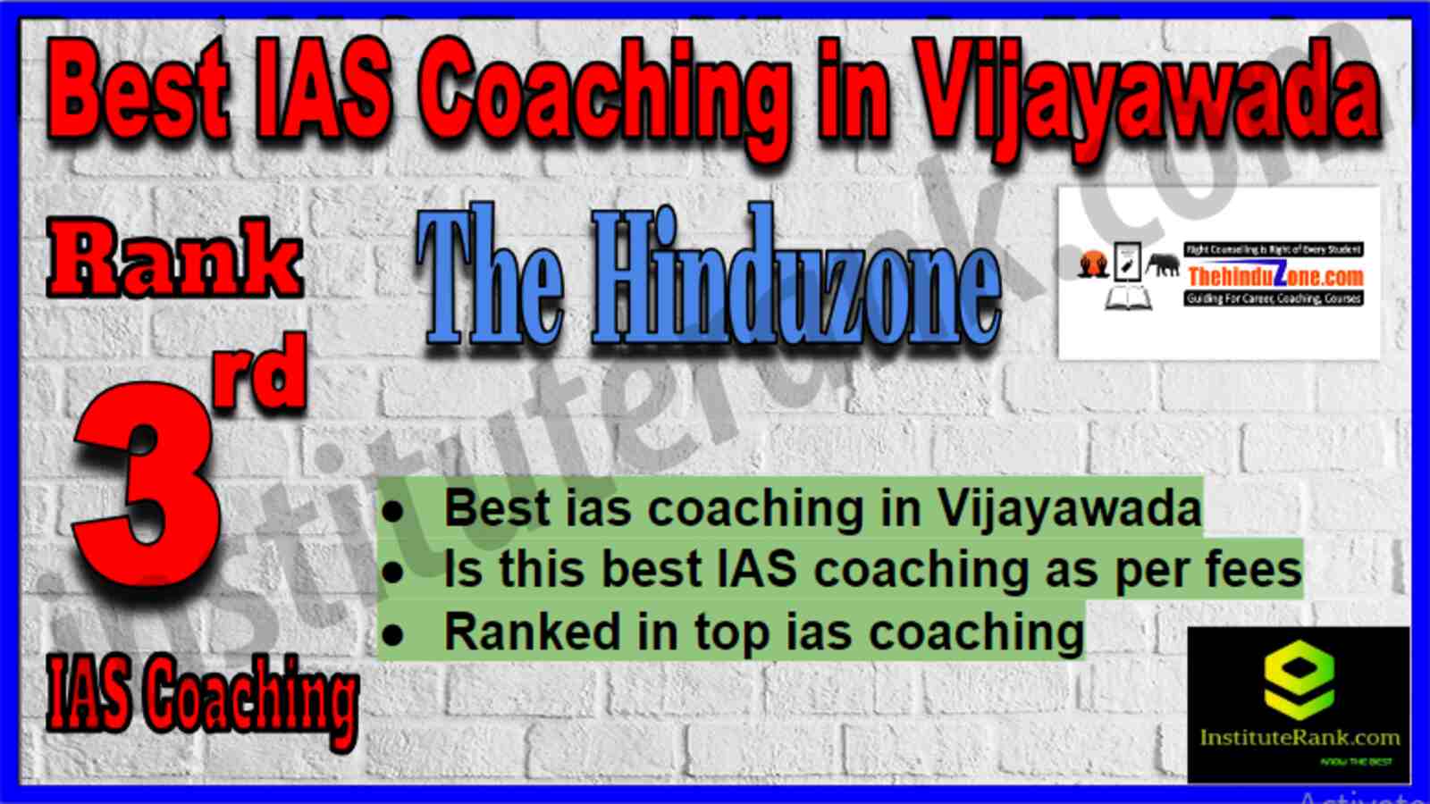 Rank 3 Best IAS Coaching in Vijayawada Rank 3 Best IAS Coaching in Vijayawada