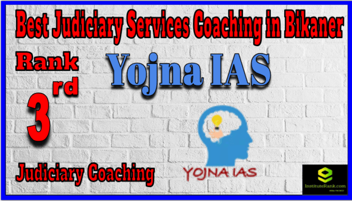 Rank 3. Yojna IAS Best Judiciary Services Coaching in Bikaner Rank 3. Yojna IAS Best Judiciary Services Coaching in Bikaner