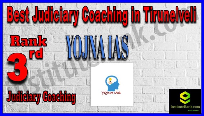 Rank 3. Yojna IAS Best Judiciary Services Coaching in Tirunelveli