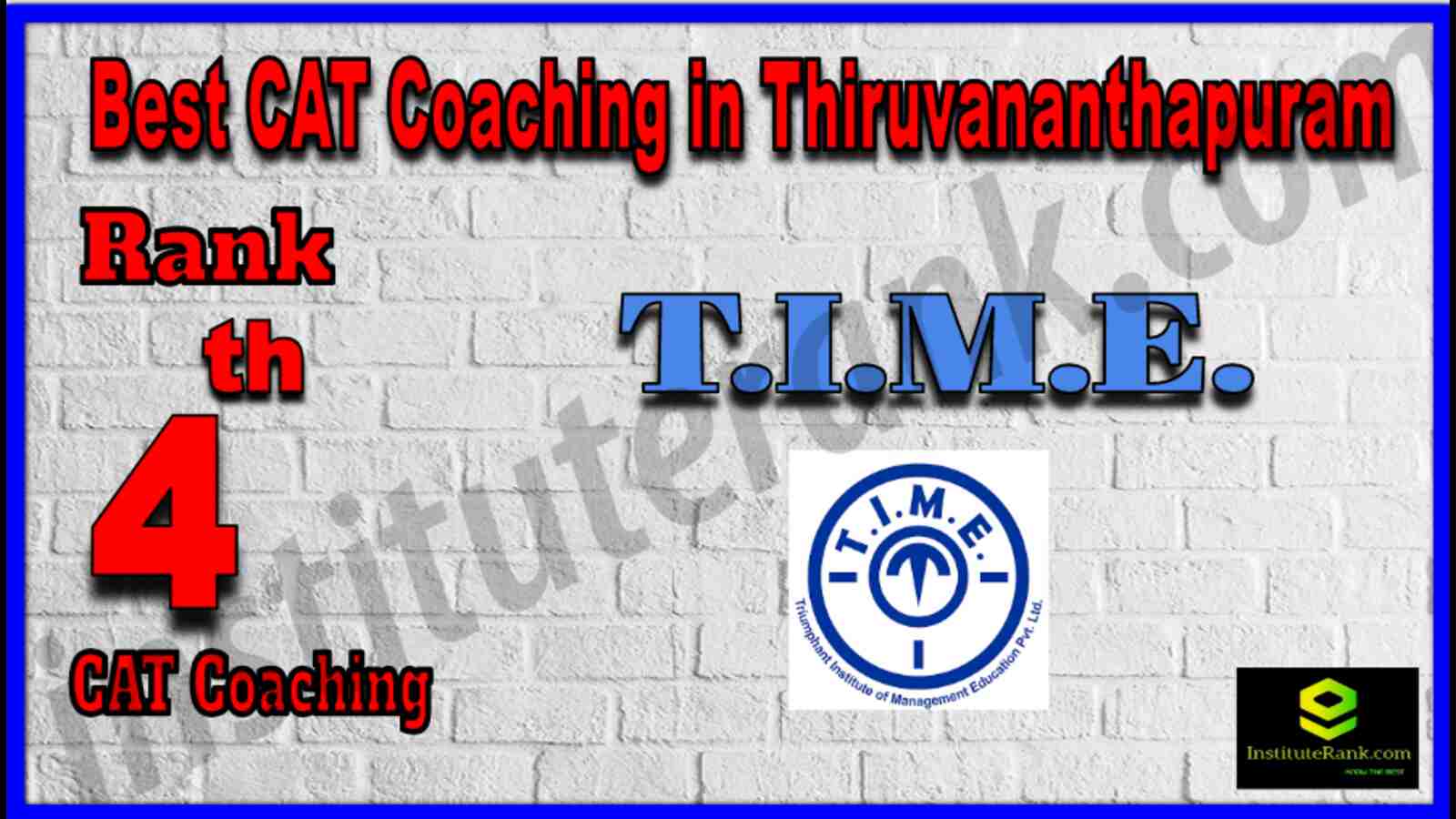 Rank 4 Best CAT Coaching in Thiruvananthapuram
