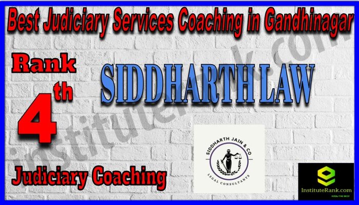Rank 4. Siddharth Law College - Top judiciary Coaching in Gandhinagar