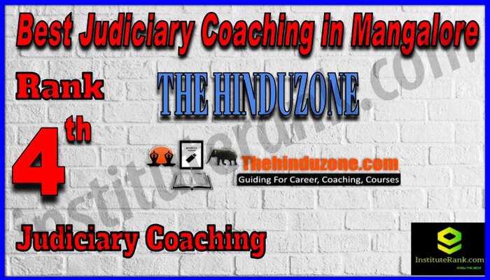 Rank 4. The Hinduzone IAS Best Judiciary Services Coaching in Mangalore