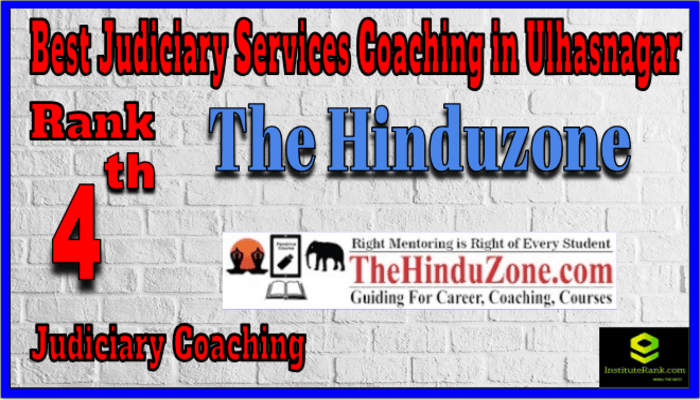 Rank 4. The Hinduzone IAS Best Judiciary Services Coaching in Ulhasnagar Rank 4. The Hinduzone IAS Best Judiciary Services Coaching in Ulhasnagar